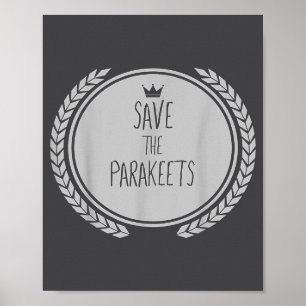 Affiche Sauver les perruches Animal Perruche