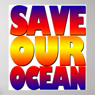 Affiche Sauver Notre Océan