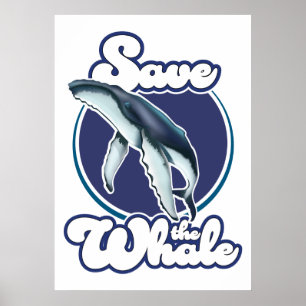 Affiche Sauvez la baleine