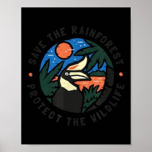 Affiche Sauvez La Forêt-Rainforest Protégez La Faune