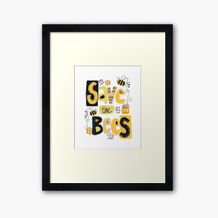 Affiche Sauvez la main des abeilles