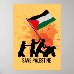 Affiche Sauvez la Palestine