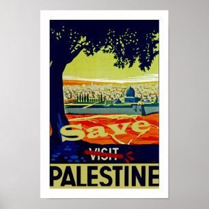 Affiche Sauvez la Palestine
