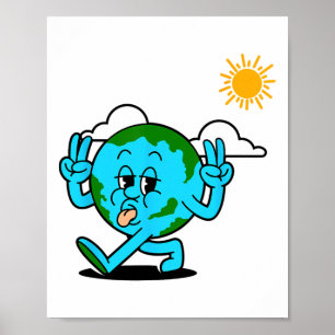 Affiche Sauvez La Planète Jour des terres Environnement Na