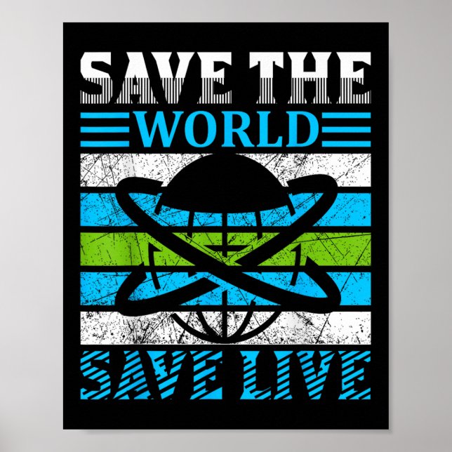 Affiche Sauvez la planète Terre Globe De l'environnement P (Devant)