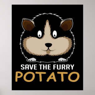 Affiche Sauvez La Pomme De Terre À La Fleur Cadeaux Pour