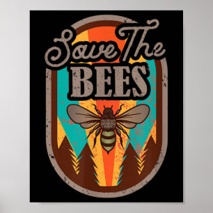 Affiche Sauvez La Protection De l'environnement Des Abeill