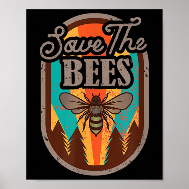 Affiche Sauvez La Protection De l'environnement Des Abeill (Devant)