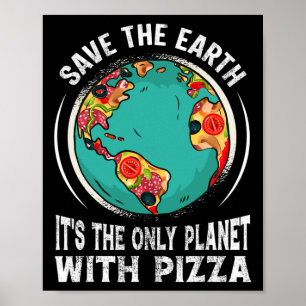 Affiche Sauvez la Terre C'est la seule planète avec une or