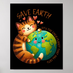 Affiche Sauvez la Terre C'est la seule planète qui a des c