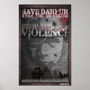 Affiche Sauvez le Darfour 17X11