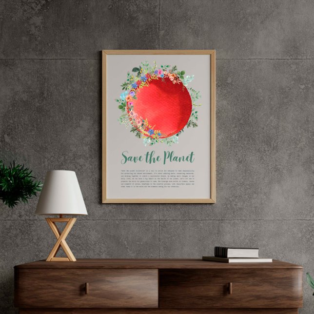 Affiche Sauvez le Jour des terres Planète Protégez notre p (Créateur téléchargé)