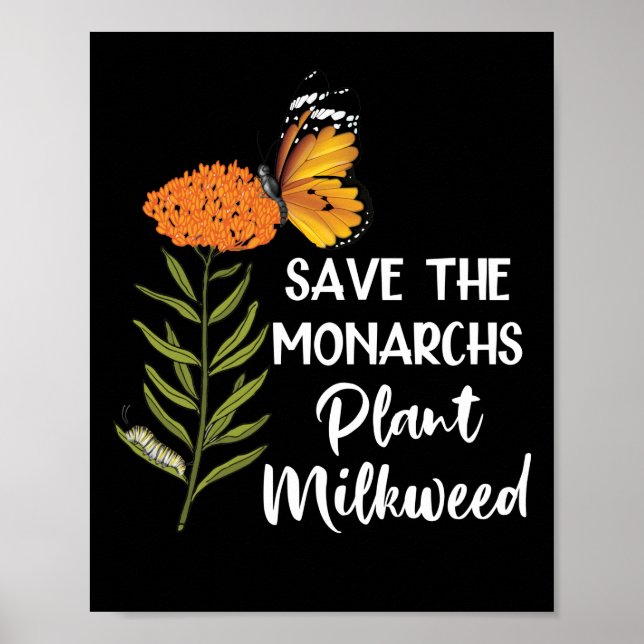 Affiche Sauvez le papillon Plante des monarques (Devant)