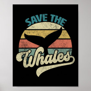 Affiche Sauvez Le Rétro Des Baleines