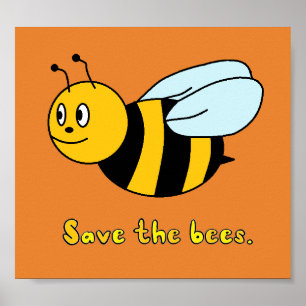 Affiche 'Sauvez les abeilles