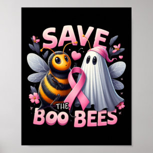 Affiche Sauvez les abeilles Boo Le cancer du sein guerrier