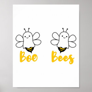 Affiche Sauvez les abeilles Boo Sensibilisation au cancer