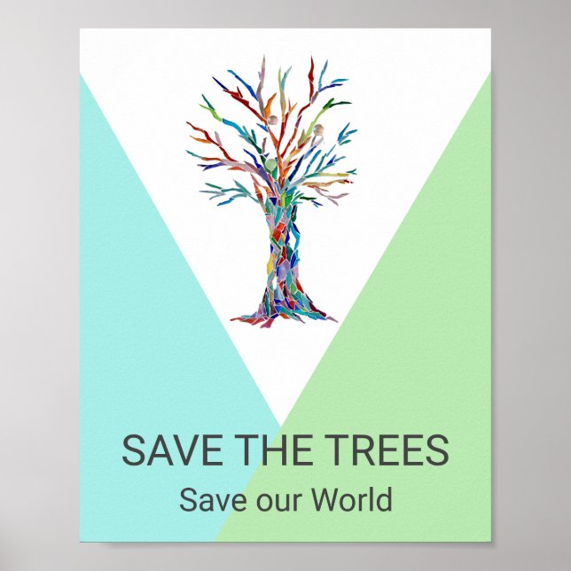 Affiche Sauvez les arbres (Devant)