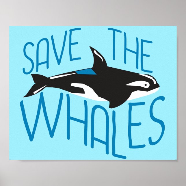 Affiche Sauvez les baleines (Devant)