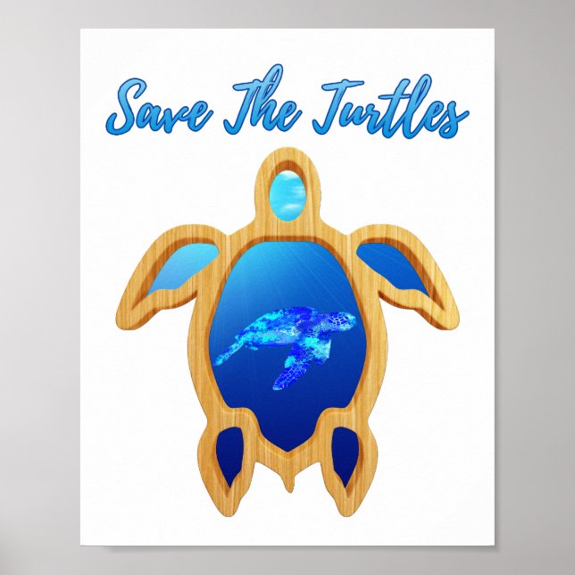 Affiche Sauvez Les Tortues (Devant)