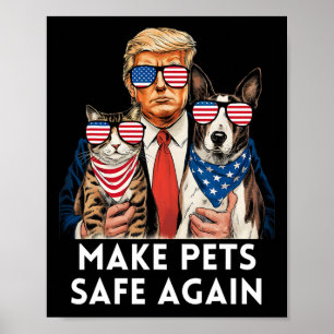 Affiche Sauvez Nos Animaux Votez Pour Trump Trump Vance Él