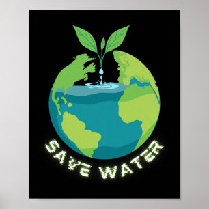 Affiche Sauvez nos eaux - Jour des terres Clean Water Cons