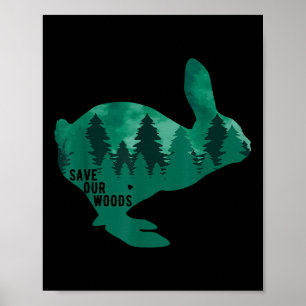 Affiche Sauvez Notre Bois De l'environnement Protection Ra