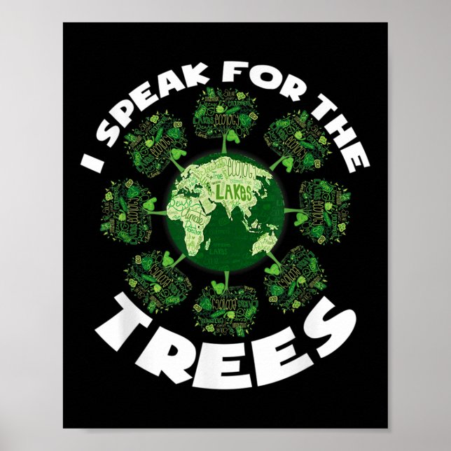 Affiche Sauvez Notre Planète Pour Des Arbres De Protection (Devant)