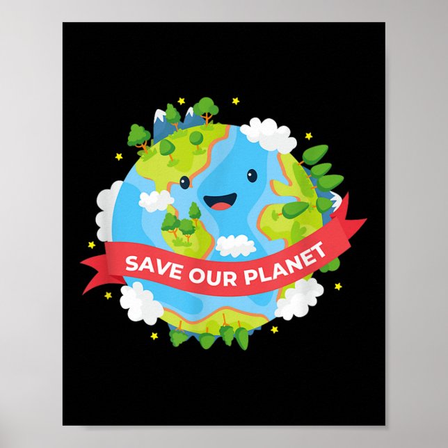 Affiche Sauvez notre planète Terre Mère Protection De l'en (Devant)