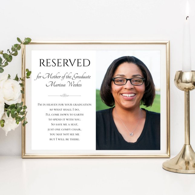 Affiche Sauvez un siège pour la mère du Mémorial des diplô (Créateur téléchargé)