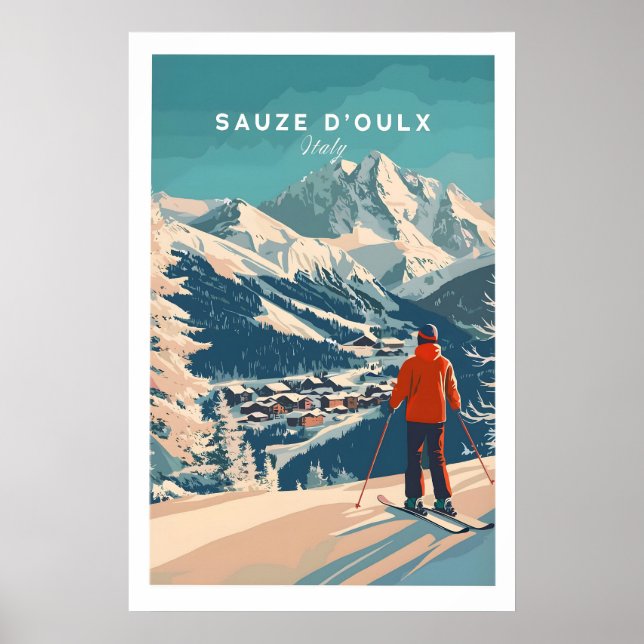 Affiche Sauze dOulx Imprimer Italie 1 (Devant)
