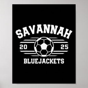 Affiche Savannah Bluejackets Soccer Byll 2025 Lycée
