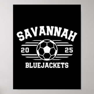 Affiche Savannah Bluejackets Soccer Byll 2025 Lycée 