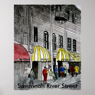 Affiche Savannah River Street 4