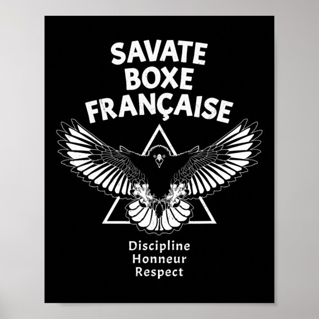Affiche Savate Boxe Française Aigle  (Devant)