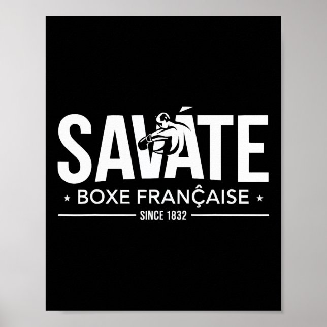 Affiche Savate Instructor French Martial Arts Kickboxing _ (Devant)