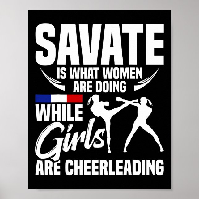 Affiche Savate Martial Arts School Training Boxing Savate  (Devant)