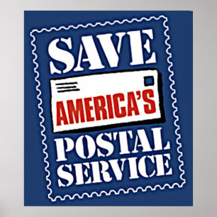 Affiche Save America's Postal Service