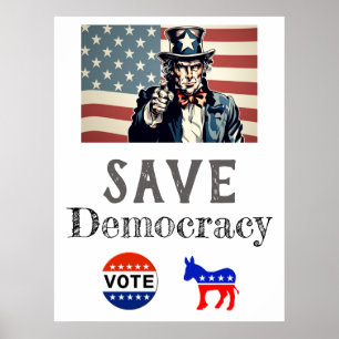 Affiche Save Democracy