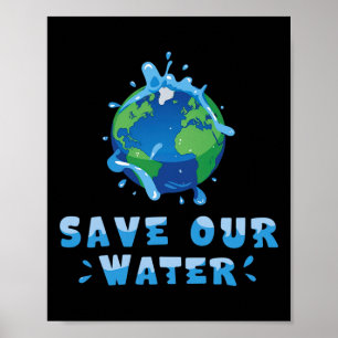 Affiche Save Our Waters Jour des terres 2025 Clean Waters