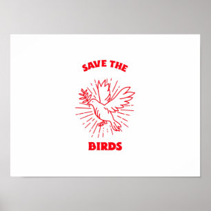 Affiche Save the birds