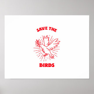 Affiche Save the birds