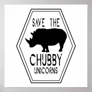 Affiche Save The Chubby Unicorns