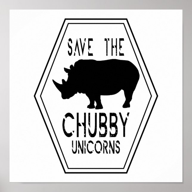 Affiche Save The Chubby Unicorns (Devant)