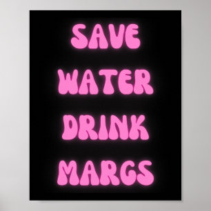 Affiche Save Water Magrès Parti Mexicain