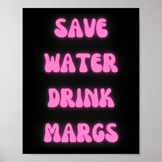 Affiche Save Water Magrès Parti Mexicain (Devant)