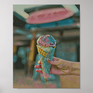 Affiche Saveur de crème glacée