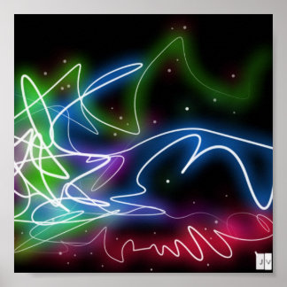 Affiche saveur néon