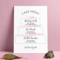 Saveurs de gâteau élégant rose féminine à étages