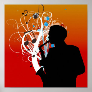 Affiche Saxophone